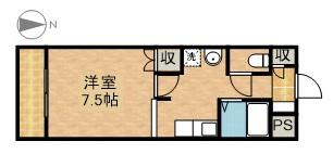 パルコート佐藤(1K/5階)の間取り写真