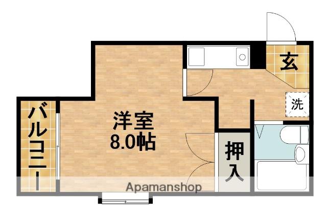 コナビック東伊場(1K/2階)の間取り写真