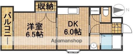 GIARDINO(1DK/3階)の間取り写真