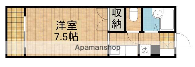 コスモス10(1K/2階)の間取り写真