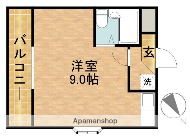 グレイス第1マンション(ワンルーム/3階)の間取り写真