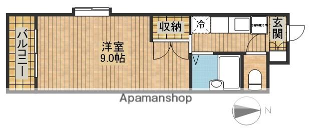 AVENUE布橋(1K/5階)の間取り写真