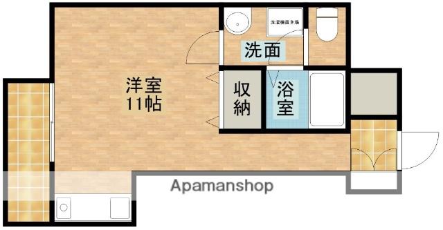 TKビル(ワンルーム/5階)の間取り写真