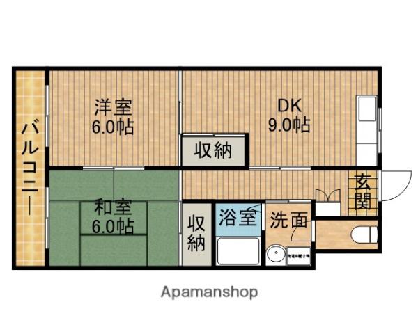 シティコーポ焼津駅北(2DK/2階)の間取り写真