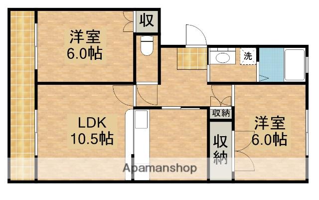 アネシス(2LDK/2階)の間取り写真