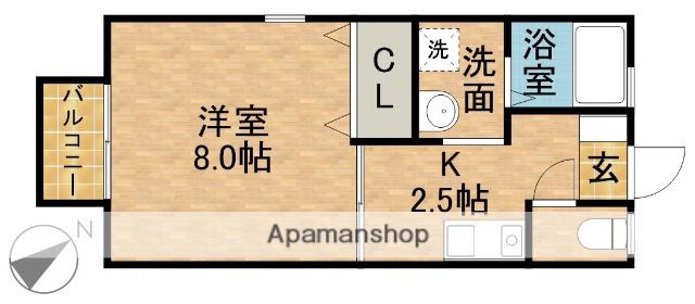 ダイワロイヤルガーデンⅠ(1K/2階)の間取り写真