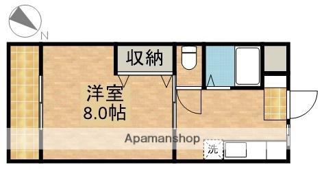 ゼフィロス(1DK/3階)の間取り写真