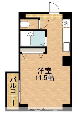 ESPOIR板屋(ワンルーム/5階)の間取り写真