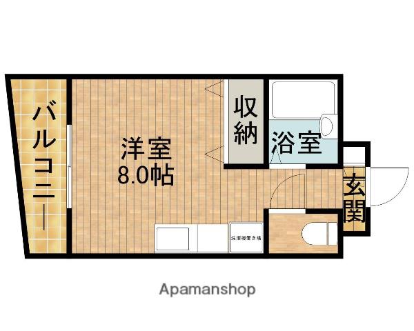 ESPOIR板屋(ワンルーム/5階)の間取り写真