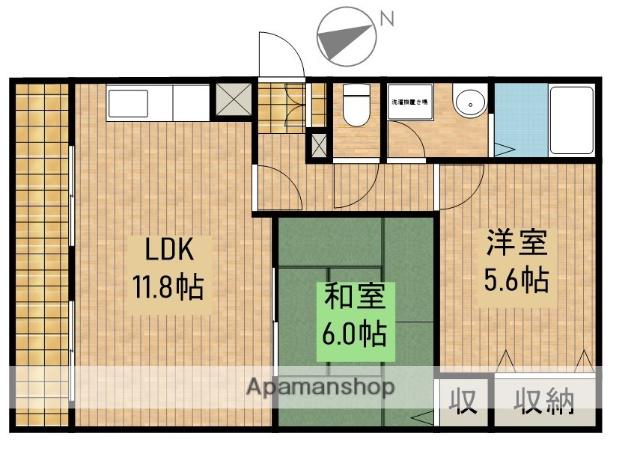 ルーチェ(2LDK/3階)の間取り写真