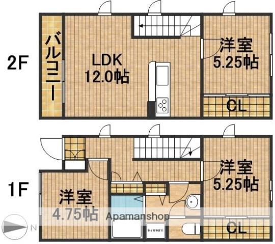 コート三島(3LDK)の間取り写真