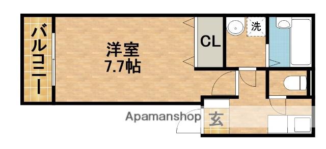 クレフラスト三方原(1K/2階)の間取り写真