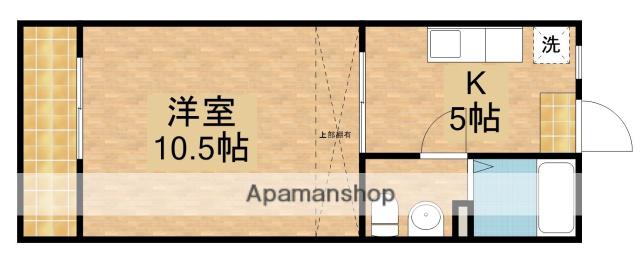 細田マンション(1K/2階)の間取り写真