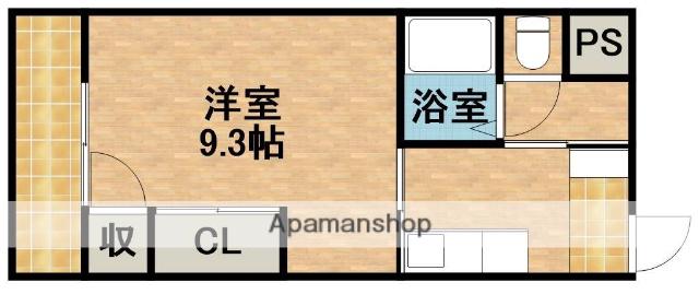 アルシェ浜松(1K/4階)の間取り写真