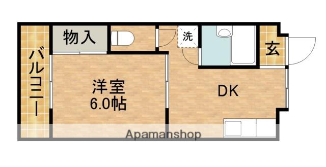 アメニティセゾン菊川(1DK/3階)の間取り写真