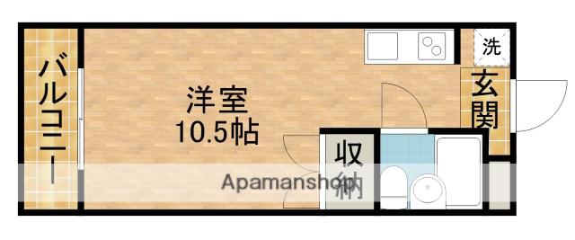 サンアベニュー富塚Ⅰ(1K/2階)の間取り写真