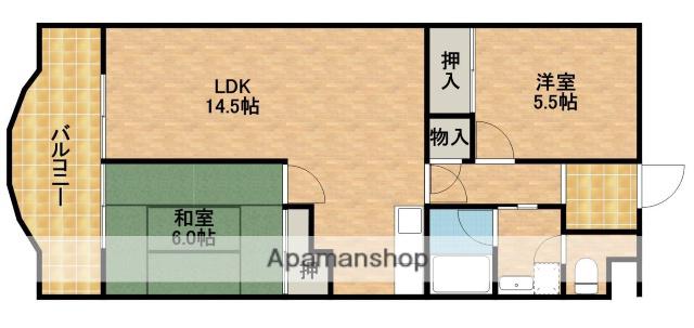 カーサマルコ(2LDK/3階)の間取り写真