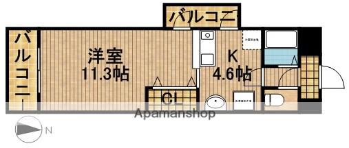 グランメール21(1K/5階)の間取り写真