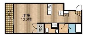 ARCO15(ワンルーム/1階)の間取り写真