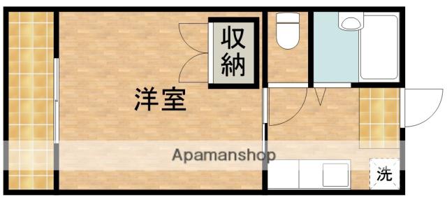 MAISON SKYHAWK(1K/2階)の間取り写真