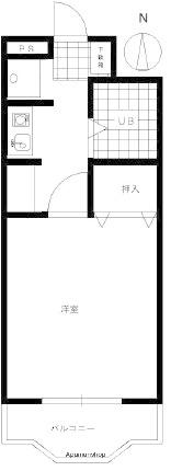 日興パレス浜松(ワンルーム/4階)の間取り写真