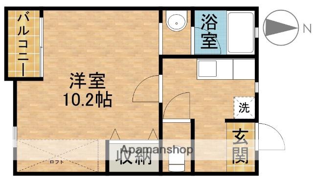 はまなす(1K/2階)の間取り写真