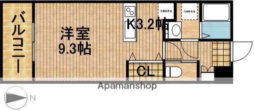 マイネ野口(ワンルーム/1階)の間取り写真