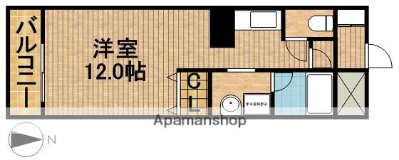 マ・グランⅢ(1K/7階)の間取り写真