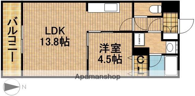 サザンタウンⅡ(1LDK/2階)の間取り写真