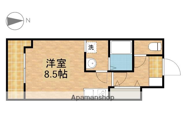 第2我心ヶ丘マンション(ワンルーム/3階)の間取り写真