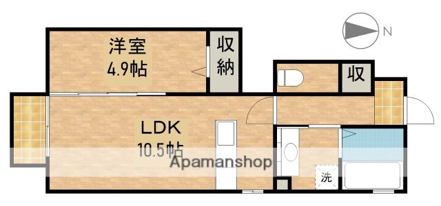 エクセレンテ(1LDK/1階)の間取り写真