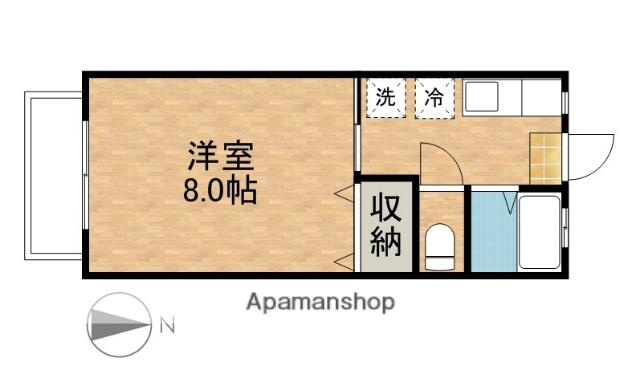 ユートピア30(1K/2階)の間取り写真