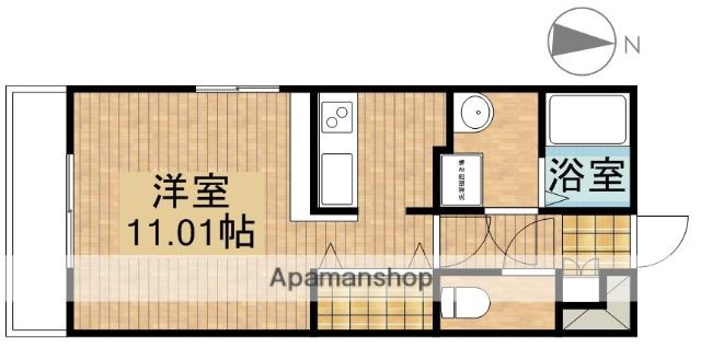 プラスオーダー(1K/2階)の間取り写真