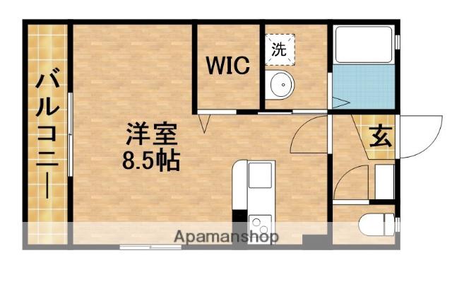 グランコーポ(ワンルーム/2階)の間取り写真