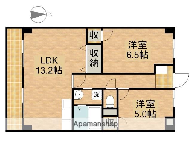 パルプラザ栄(2LDK/3階)の間取り写真