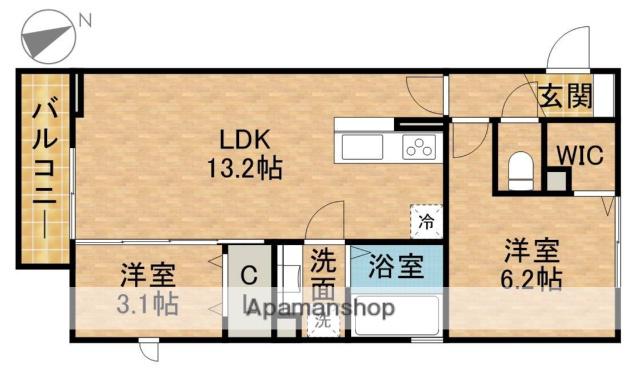 AVENIR(2LDK/2階)の間取り写真