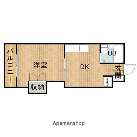 葵西BASE(1DK/1階)の間取り写真