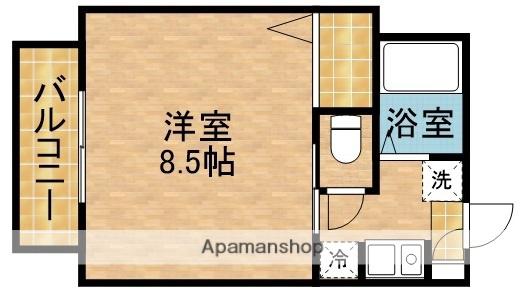 プレアディスB(1K/1階)の間取り写真