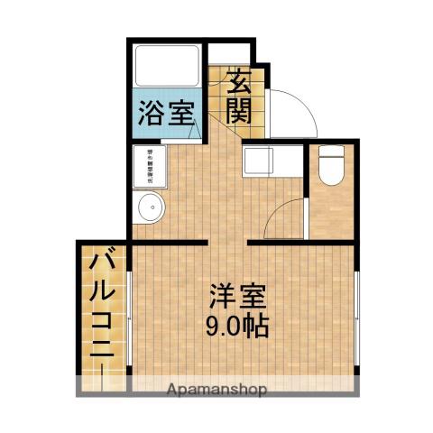 レリブ小池Ⅱ(ワンルーム/3階)の間取り写真