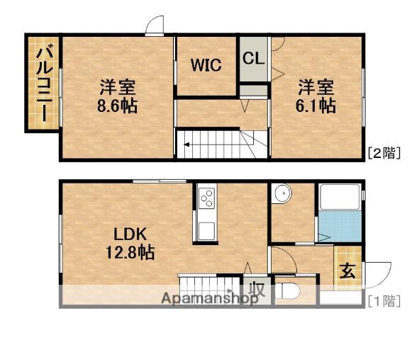 メゾネット橋羽(2LDK)の間取り写真