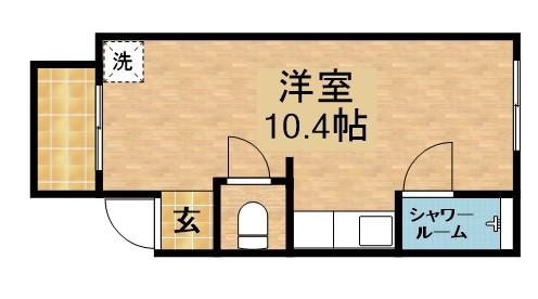 K2 RESIDENZA(ワンルーム/2階)の間取り写真