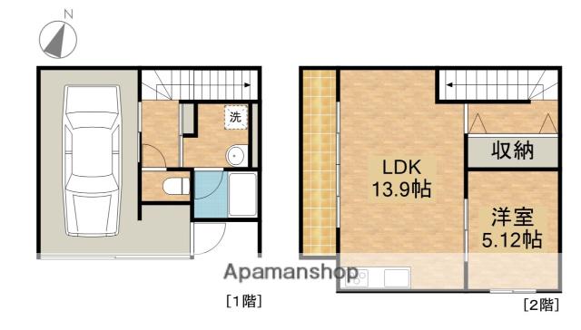 Ｔ−ＶＩＬＬＡＧＥ（南）(1LDK)の間取り写真
