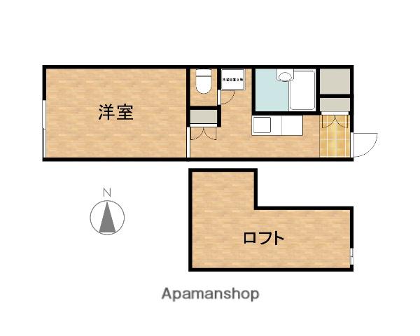 ゼフィール(1K/2階)の間取り写真