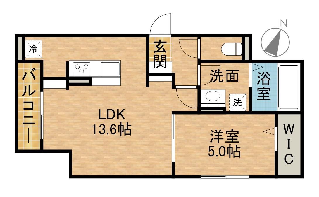 D-HILLS広沢(1LDK/1階)の間取り写真