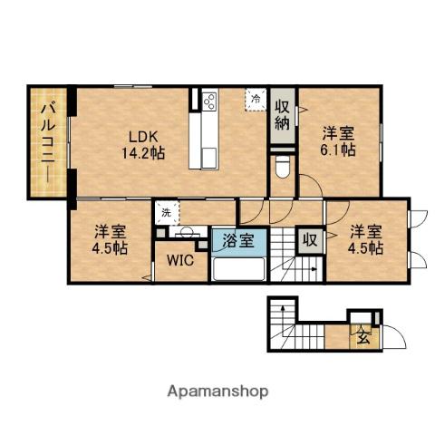 LEMONNIE(3LDK/2階)の間取り写真