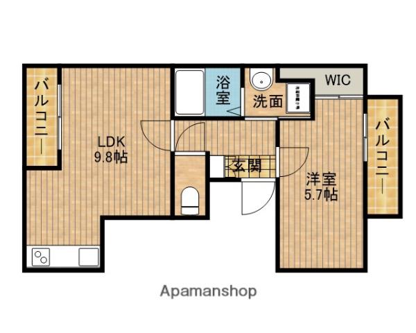 サントノーレ(1LDK/3階)の間取り写真