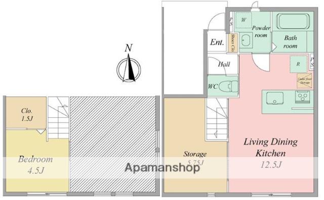 ヴィラ フェリシアⅠ(1LDK/1階)の間取り写真