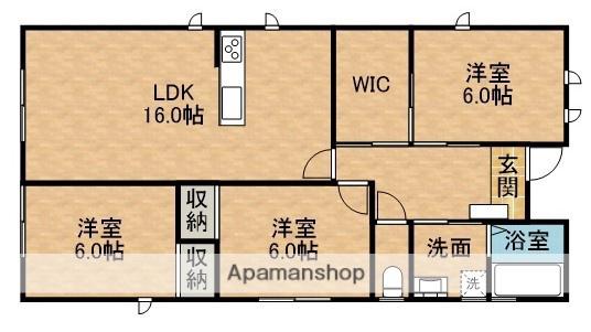 東海道本線 浜松駅 バス乗車時間：22分 高塚バス停で下車 徒歩5分 1階建 新築(3LDK)の間取り写真