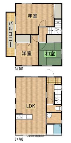 東海道本線 豊田町駅 バス乗車時間：11分 竜洋支所バス停で下車 徒歩3分 2階建 築30年(3LDK)の間取り写真
