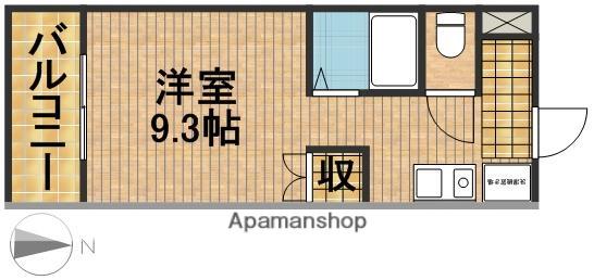 磐田グレイス第5マンション(ワンルーム/1階)の間取り写真